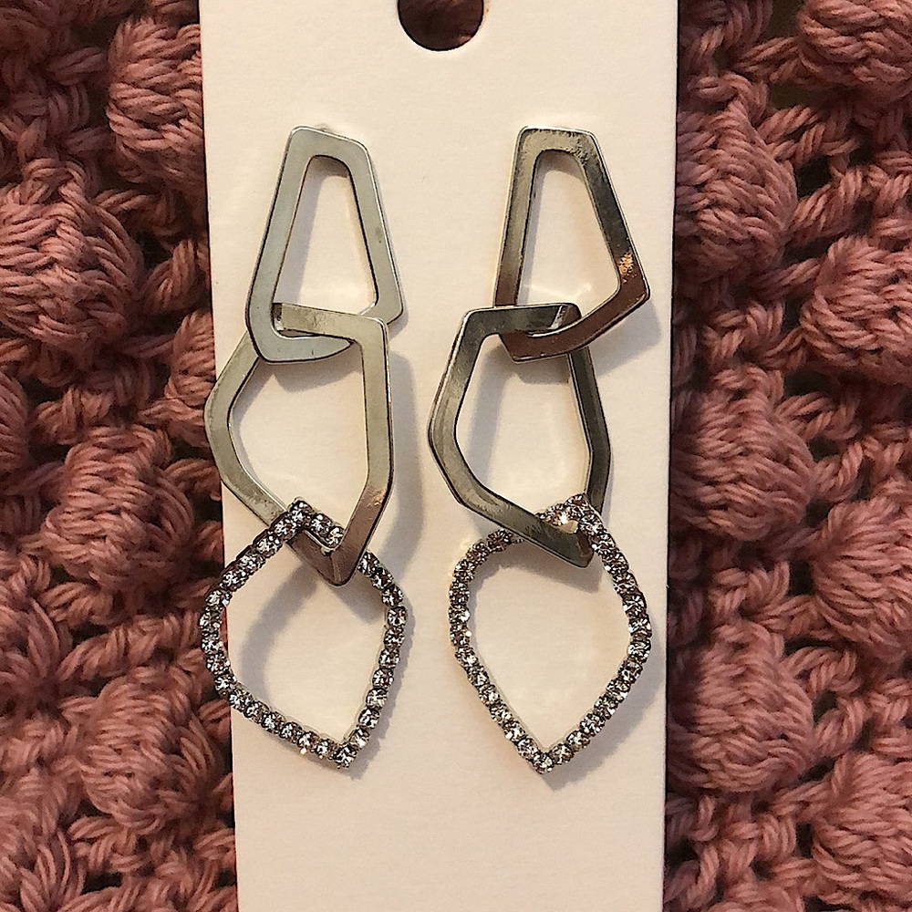 Express NWT Silver Dangle Earrings
